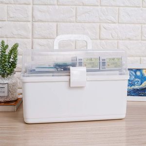 Boîte de rangement multifonction à trois couches, organisateur d'objets divers, boîte à médicaments, trousse de premiers soins familiale, trousse de médicaments à domicile - Product Image 5