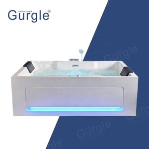 Bain à remous intérieur avec jets <span class=keywords><strong>SPA</strong></span> pour <span class=keywords><strong>couple</strong></span>, baignoire 1,80 m pour deux personnes, acrylique, <span class=keywords><strong>massage</strong></span> par air pour 2 personnes - Product Image 6