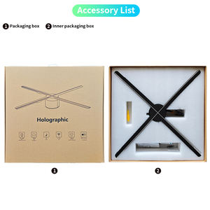 Signe Holographique 3D Étanche Led Hologramme 3D Cloud Wifi App Control Portable Outdoor Hologram Projector Holograma 3D Fan - Product Image 4