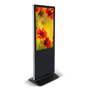 מפעל ספק 43 אינץ מקורה רצפת מסעדה Stand LCD דיגיטלי מסך פרסום אנדרואיד WiFi קיבולי מגע קיוסק