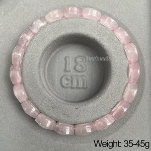 Wholesale Natural Faceted Rectangle Stone Oval <strong>Beaded</strong> <strong>Bracelet</strong>, Healing Gemstone Elastic Durable <strong>Bracelets</strong> for Women Gift - Product Image 6