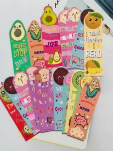 Spot Student Scratch Incenso Bookmark 12 Tipos de Fruta Conjunto Perfumado