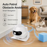 Caméra Robot Intelligente OEM Moderne pour Animaux de Compagnie avec Commande Vocale, Télécommande Infrarouge, Navigation Automatique et Évitement d'Obstacles pour Chats et Chiens à Usage Domestique