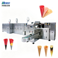 Ligne de production entièrement automatique de cornets barquillo, machine industrielle de fabrication de gaufrettes et de biscuits pour glaces, style espagnol