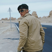 LULUSEN NOUVEAU Veste d'hiver et d'automne pour homme, vêtements de chasse en plein air, coupe-vent décontractée à manches longues pour homme