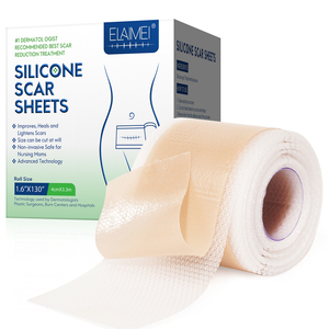 Elaimei Prêt à Expédier Bandes de Gel de Silicone pour Réparation de Cicatrices, Feuilles de Silicone pour Cicatrices, Rubans Adhésifs pour Éliminer les Vergetures et Grandes Cicatrices de Césarienne - Product Image 3