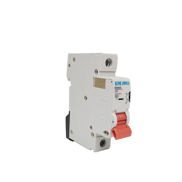 EPEPRO BK65N 1P 63A Miniature Circuit Breaker (MCB) 120V/240V AC DIN Rail Mount 6kA Breaking Capacity Copper Material 50/60Hz