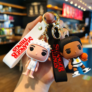 <span class=keywords><strong>Portachiavi</strong></span> Lilangda Creativo e Divertente 3D del Personaggio del Film Thriller Americano Stranger Things, in Silicone, Idea Regalo Decorativa per Bambini - Product Image 3