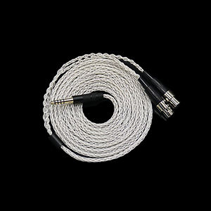 Fit Meze casque équilibré 4.4 MM prise mâle à double Mini XLR femelle câble d'écouteur 6N argenté 8 cœurs tressés 44 brins chacun - Product Image 5