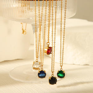 Popular estilo Ins para mujer, diseño de interés especial que combina con todo, acero de titanio, collar incrustado con diamantes que no se desvanece, accesorios para el cuello - Product Image 3