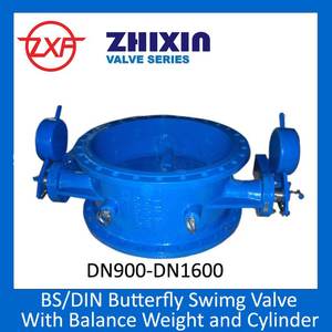 วาล์วตรวจสอบแบบดิสก์เอียงพร้อมตัวหน่วงไฮดรอลิกคู่ ตัวเรือนเหล็กดัด <span class=keywords><strong>ขนาด</strong></span> DN150-DN2000 แรงดัน PN10/16/25 - Product Image 3