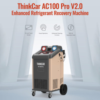 Machine de purge de climatisation professionnelle THINKCAR AC100 PRO ELITE A/C, 128L/min, pour l'entretien des véhicules hybrides et électriques