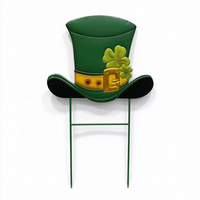 Décorations de jardin en métal anti-décoloration pour la fête de la Saint-Patrick, pour véranda et jardin, affichage saisonnier