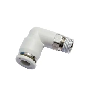 Buying in bulk wholesale Pneumatic white fittings PL L-Type Elbow PL 6-M5 plastic quick connector