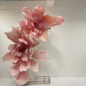 Nouvelles fournitures de conception, fleurs en papier faites à la main, décoration de fleurs géantes pour la décoration de la cérémonie de mariage, décoration d'événements - Product Image 2