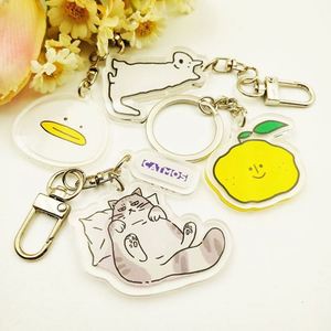 Lovely Custom Personalized Printed Acrylic Charms Key Chain Genshin Impact Plastic Keychains Set - Product Image 5