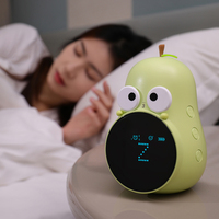 Jam Alarm Digital LED, jam malam kreatif Digital dengan Mode Snooze, jam meja, lampu elektronik USB, jam pintar LED