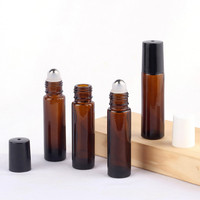 Vente Flash – Flacons Roll-on Ronds de 10 ml de Qualité Supérieure avec Bouchon pour Parfum, Cosmétiques et Huiles Essentielles – Vente en Gros