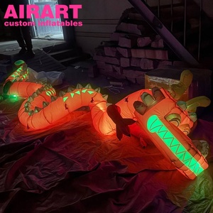 Modèle de <span class=keywords><strong>dragon</strong></span> gonflable de dessin animé en vente chaude avec lumière LED, mascotte de serpent gonflable pour la décoration d'activités de fête du Nouvel An - Product Image 5