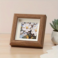 Cadre photo carré en bois DIY pour spécimens de papillons, cadre creux pour pastel à l'huile, vaisselle en bois faite à la main