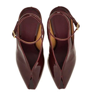 Nouvelles Sandales Compensées à Talons Hauts pour Femmes, Grande Taille 45, Modèles Peep Toe, Chaussures Habillées à Brides Croisées à la Cheville en Cuir Verni - Product Image 5