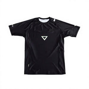 Haut de compression personnalisé pour BJJ, Jiu Jitsu No Gi, Rash Guard, entraînement MMA, t-shirt de performance, vêtements de sport à séchage rapide - Product Image 4