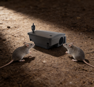 Piège à souris moyen en plastique avec boîte à appât durable 22x18x9.5cm - Product Image 3