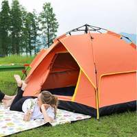 Carpa Impermeable Automática Minimalista de Alta Gama, Carpa de Camping para las Cuatro Estaciones con Varilla de Fibra de Vidrio para Viajes al Aire Libre, Resistente a los Rayos UV