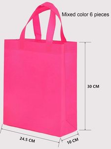 Bolsa de Tela No Tejida Resistente en Oferta, Diseño Plegable Ligero, Patrón de Dibujos Animados, Reutilizable, Personalizable, para Exposiciones, Día de la Madre - Product Image 5