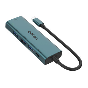 ONTEN Hub USB-C 5 en <span class=keywords><strong>1</strong></span> con 4 Puertos USB, PD 3.0, USB 3.0/2.0, Transmisión de 5Gbps, Carcasa de Aleación de Aluminio - En Stock - Product Image 2
