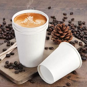 Gobelet à café en papier à paroi simple, écologique, biodégradable, avec logo personnalisé imprimé, compostable, jetable, pour boissons chaudes - Product Image 1