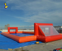 Grand terrain de football gonflable en savon, terrain de football gonflable pour événements