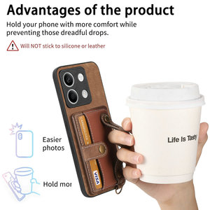 Étui Antichoc avec Dragonne en Cuir et Porte-Cartes pour <span class=keywords><strong>Xiaomi</strong></span> <span class=keywords><strong>Redmi</strong></span> <span class=keywords><strong>Note</strong></span> 13 <span class=keywords><strong>Pro</strong></span> Plus Note13 <span class=keywords><strong>Pro</strong></span>+ 5G, Coque Bumper Portefeuille pour <span class=keywords><strong>Redmi</strong></span> 13C - Product Image 6