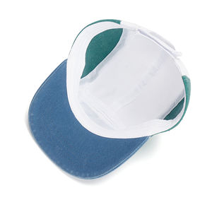 Wholesale Custom Embroidered Contrast Color Cotton Children Summer Outdoor Sporty Sun Protection Snapback Cap Sports Cap Boys - Product Image 6