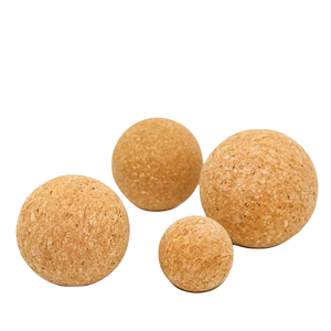 Logotipo personalizado ecológico disponible Fitness Yoga Ball Corcho Masaje Madera Yoga Corcho <span class=keywords><strong>Bola</strong></span> de masaje - Product Image 3