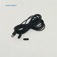 Câble de charge USB Type C à 2 broches, 4 broches, connecteur magnétique Pogo pour ordinateur portable