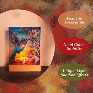 Atrapasueños de Vidrio Art Deco Elegante y Personalizado con Base de Metal para Noches Acogedoras y Cenas Románticas - Product Image 2