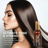 Q8 Minyak Argan Maroko untuk Menutrisi & Melembapkan Rambut, Serum Perawatan Rambut untuk Rambut Kering, Rusak, Mengembang, Keriting & Kasar
