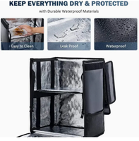 Sac isotherme BSCI GRS Hot 35L, sac à dos thermique pour pizza, sac isotherme imperméable pour la livraison de nourriture
