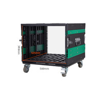 Flight case antichoc léger pour rack d'amplificateurs avec indice de protection IP66/IP55, personnalisable OEM pour équipement audio professionnel 12U