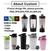 Bonne qualité sport Fitness entraînement Gym électrique automatique Shaker poudre mélange bouteille auto-agitation électrique Shaker mélangeur tasse