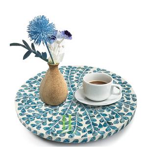 Plateau tournant décoratif de haute qualité incrusté de nacre décoration de table OEM/ODM fait à la main du fabricant du Vietnam - Product Image 3