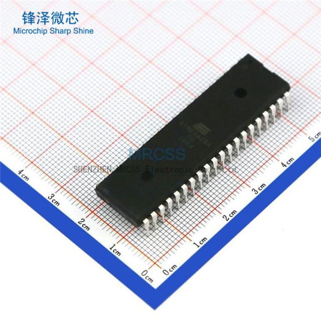 Original ATMEGA16A-PU 16KB Flash 3.3V/5V 40-Pin PDIP - Rail/Tube microchip iC chip electrical components