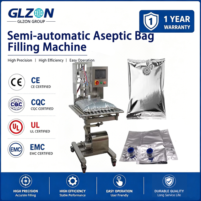 Aseptic Bib Filler and Aseptic Bottle Fillers for Professional Aseptic Bottling Line and Brick Carton Filling Machine