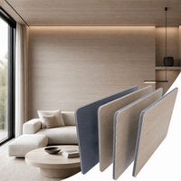 Panneau mural en fibre de bois de bambou et charbon de bois co-extrudé de 5 mm d'épaisseur, panneau WPC en cristal de carbone, taille 1220x2440 mm