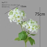 Bouquet d'hortensias artificiels en soie, style moderne réaliste fait main, pour décoration intérieure de salon et accessoires de photographie
