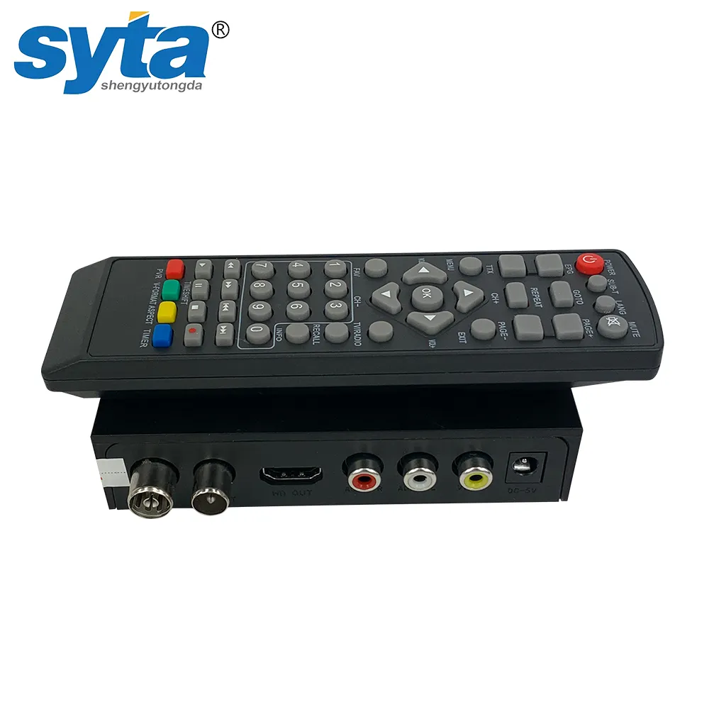 جهاز استقبال رقمي SYTA DVB-T2 115مم GX6701 رقاقة 1080P DVB-T2/C STB جهاز استقبال موالف جهاز استقبال رقمي