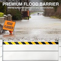 Barrera de Protección Contra Inundaciones de Aluminio Profesional, Barrera de Defensa Contra Inundaciones Removible para Protección del Hogar
