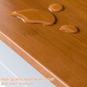 Étagère murale en bois à double niveau pour salle de bain, cuisine, salon - Product Image 5