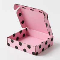 Nouveau design de boîte postale cosmétique de luxe en carton ondulé éco-recyclé carton rigide Kraft E flûte boîte d'emballage en papier d'expédition